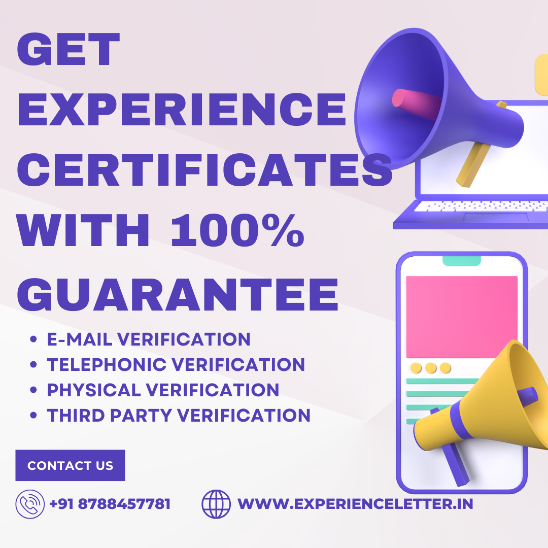 Experience Certificate Provider - Pune IT, Computer
