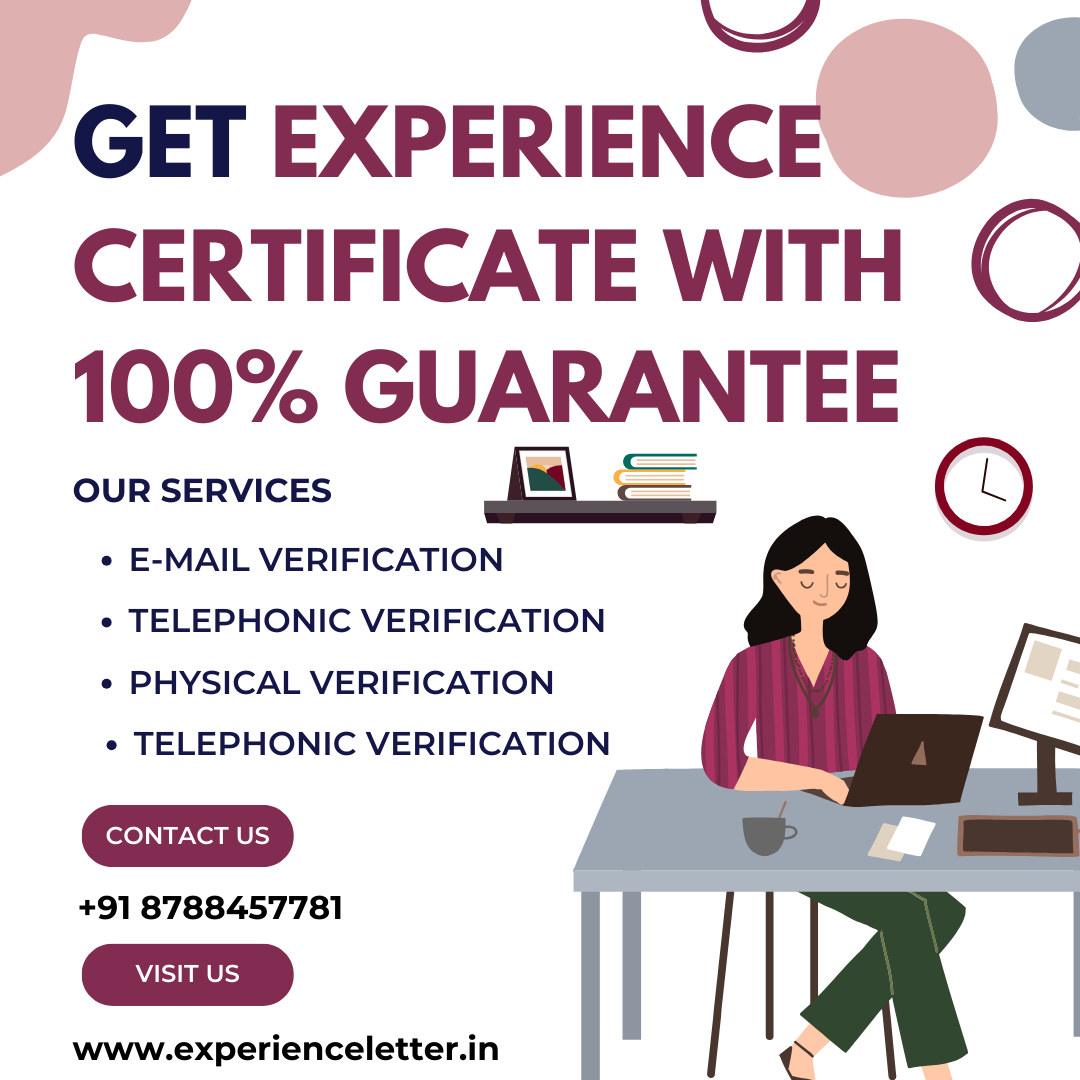 Experience Certificate Provider - Pune IT, Computer