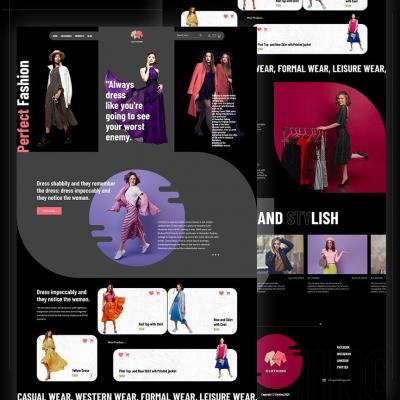 Clothing Fashion Website Landing Page