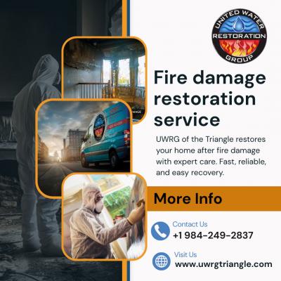 Fire damage restoration service Chapel Hill