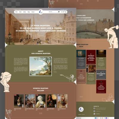 WooCommerce Museum Painting Website Landing Page