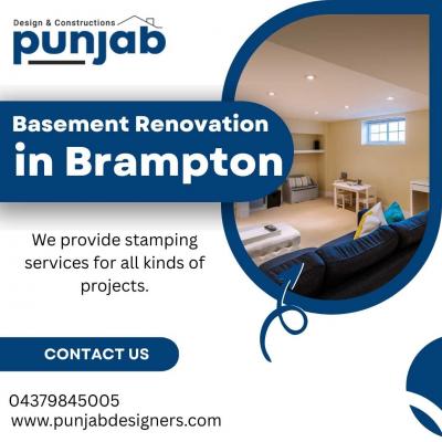 Professional Basement Renovation in Brampton by Punjab Design and Constructions Inc.