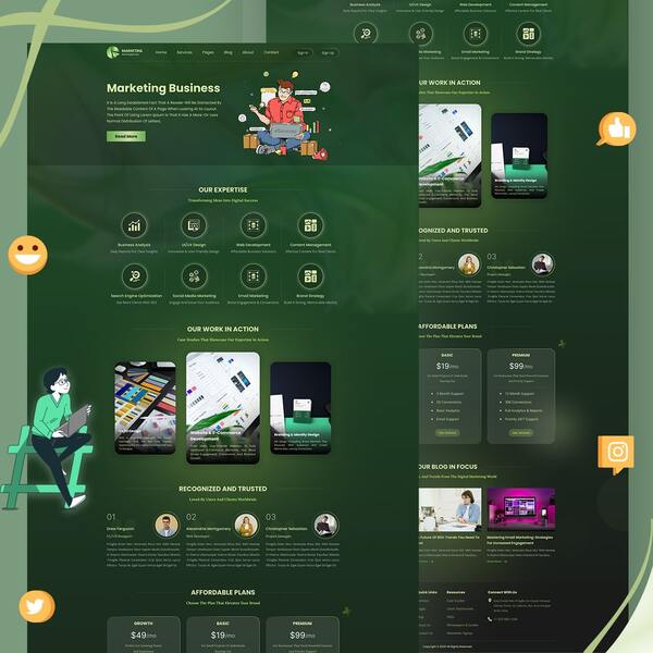 Digital Marketing Website landing Page