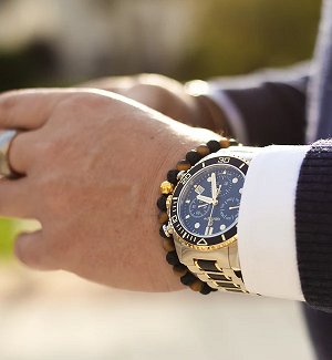 Herrenuhr Schwarz Gold - Siegen Jewellery