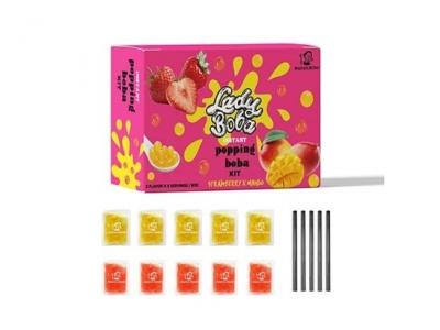 Mango / Strawberry Popping Boba Tea Kit