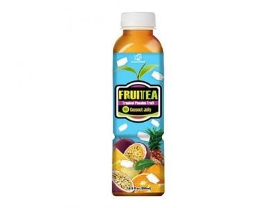 Tropical Passion Fruit Coconut Jelly Fruit Tea Drink