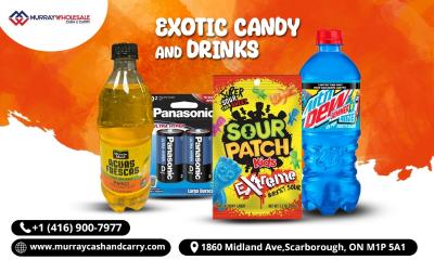 Taste the World with Our Exotic Candy & Drink Selection!