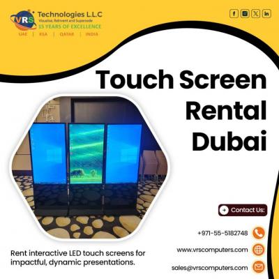 Touchscreen Kiosk Lease for Exhibitions in UAE
