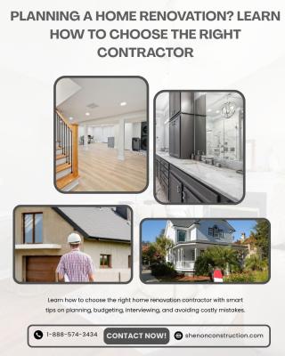 Planning a Home Renovation? Learn How to Choose the Right Contractor
