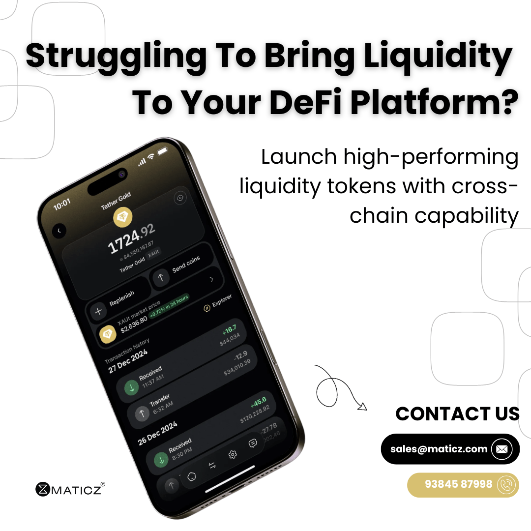 Launch Your Own DeFi Token with Maticz - The blockchain leader