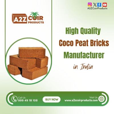 High Quality Coco Peat Bricks Manufacturer in India