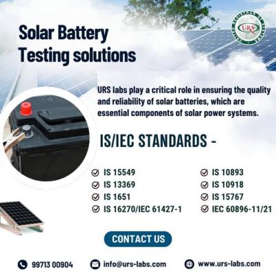 Solar Battery Cell Testing in Bengaluru - Mumbai Other