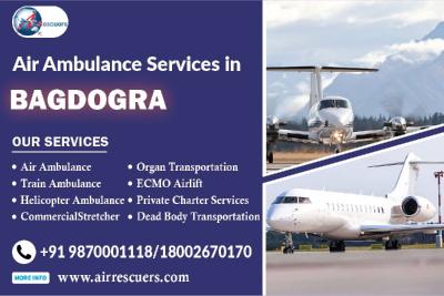 Fast Air Ambulance Services in Bagdogra | Swift Medical Transport.