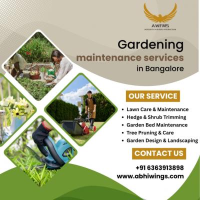 Garden maintenance services in Bangalore