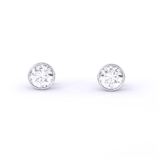 Lab Grown Diamonds Earrings | aadeshwari.com - Agra Jewellery