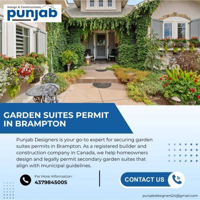 Garden Suites Permit Experts in Brampton | Punjab Designers