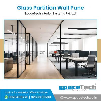 Office Glass Partition Pune - SpaceTech Interior