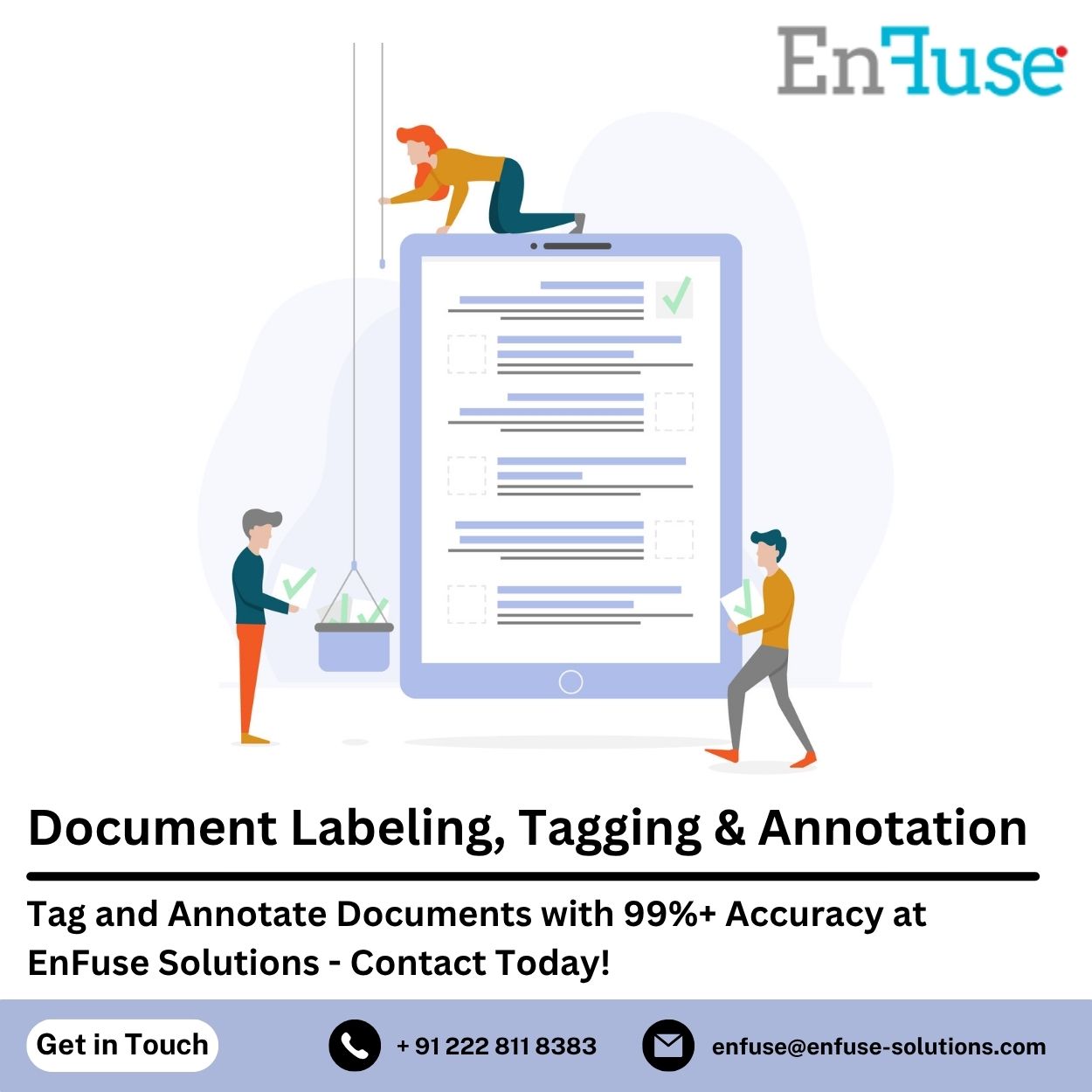Tag and Annotate Documents with 99%+ Accuracy at EnFuse Solutions - Contact Today
