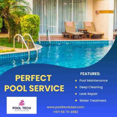 Sparkling Pools with Expert Swimming Pool Cleaning Services Dubai-PoolTech
