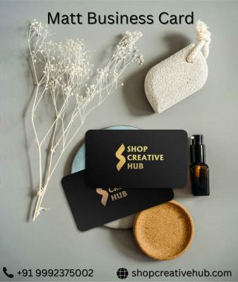 Matt Business Card – Stylish, Durable & Professional Designs for a Lasting Impression