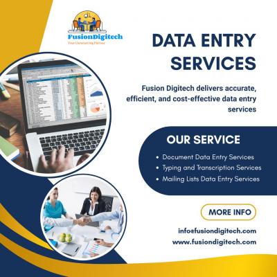 Fusion Digitech – Your Trusted Partner for World-Class Data Entry Services