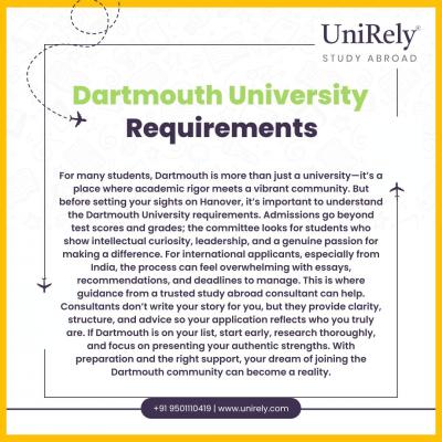 Dartmouth University Requirements - Jaipur Other