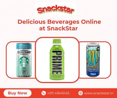 Delicious Beverages Online at SnackStar – Refreshing Flavors Await