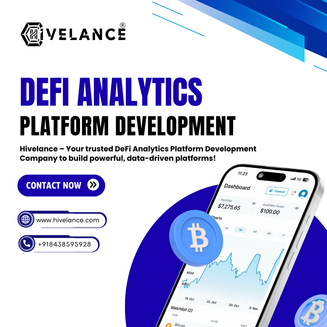 Custom DeFi Analytics Platform Development Services at Affordable Cost