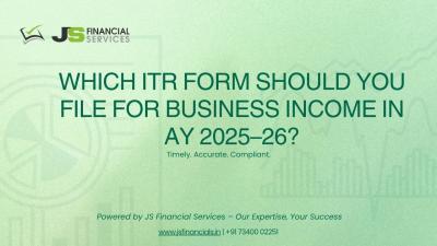 Business ITR Filing – AY 2025–26