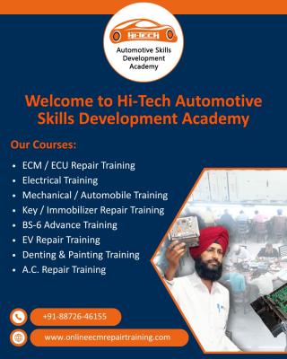 Best Car ECM Repair Training in India – Punjab & Gujarat