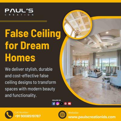 False Ceiling Contractors in Bangalore |Paul’s Creation
