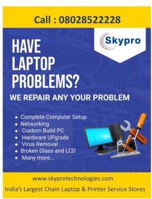 SKYPRO – RELIABLE LAPTOP / PRINTER SERVICE PARTNER - Bangalore Other