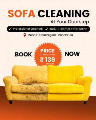 Sofa cleaning services in Mohali - Chandigarh Maintenance, Repair
