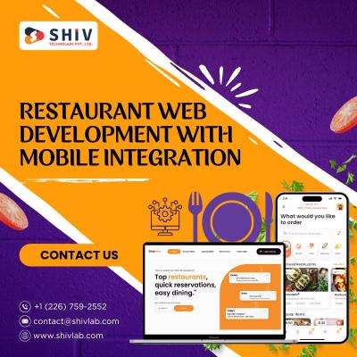 Custom Restaurant Website and Development Services by Shiv Technolabs