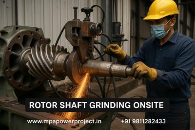 Rotor Shaft Grinding Onsite