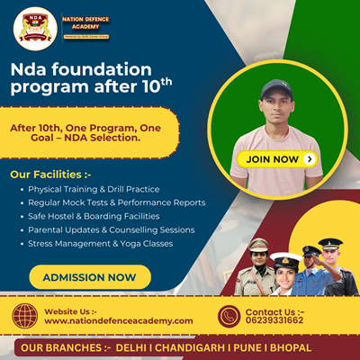 NDA Foundation Program After 10th in Delhi