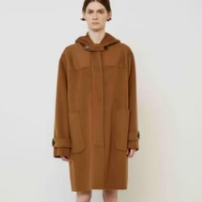  Cashmere Hoodie with Zipper in Boston