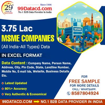 Buy Verified MSME Companies Data