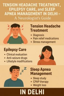 Obstructive Sleep Apnea, RLS Treatment, and Tension Headache Management in Delhi