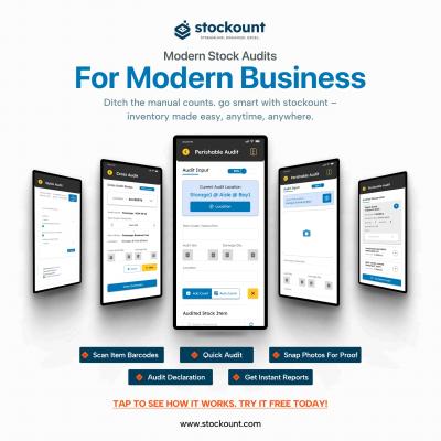 Warehouse & Inventory Audit Made Easy – Try Stockount Free