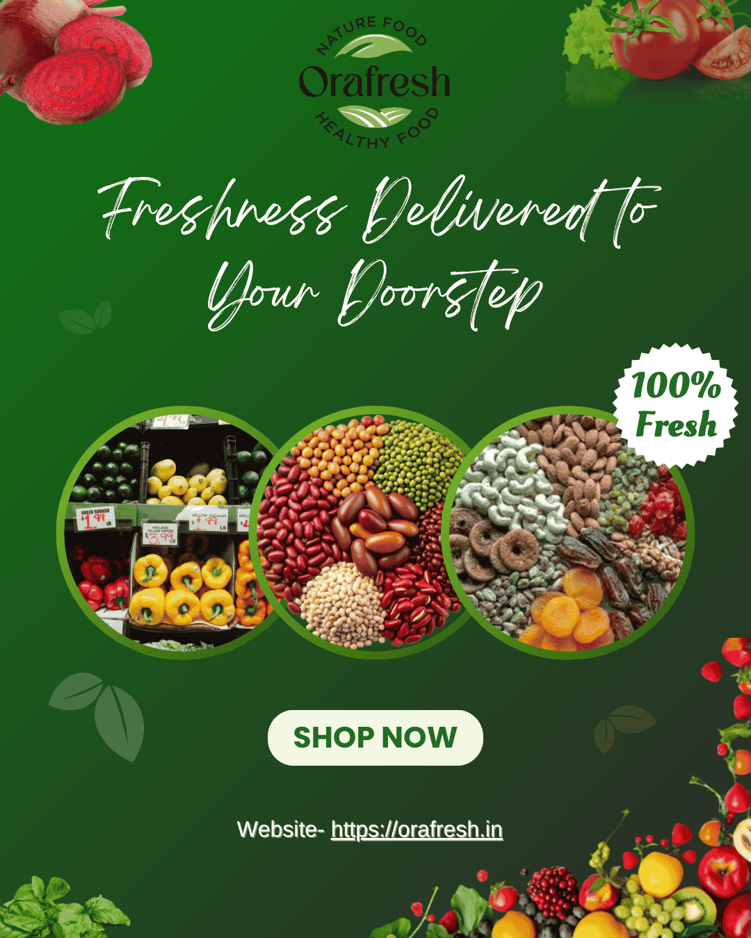 Buy Organic Fruits & Vegetables Online - Delhi Other