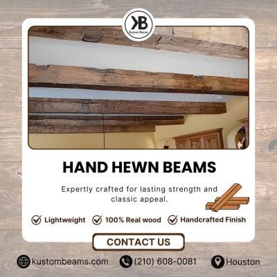 Hand Hewn Beams in Houston