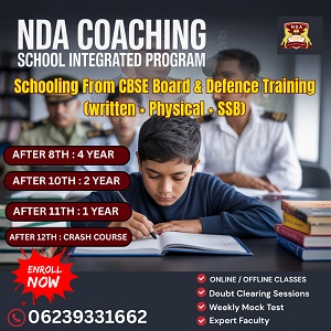 NDA With Schooling After 10th in Delhi