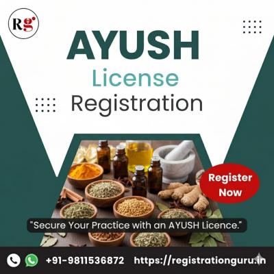 Ayush License Registration Service Online