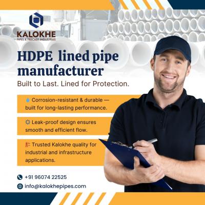 Best HDPE Lined Pipe Manufacturer | Kalokhe Pipes & Precast