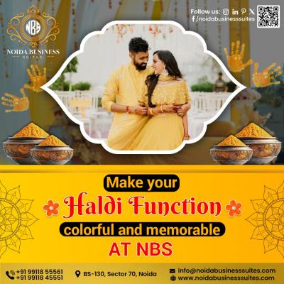 Make Your Haldi Celebration Special with Elegant and Spacious Décor