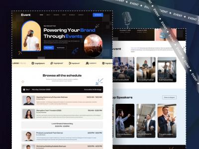 Event Management Website Landing Page - Los Angeles Professional Services
