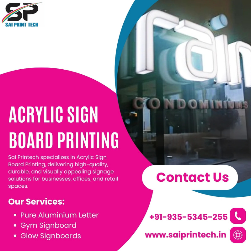 Acrylic Sign Board Manufacturer Noida