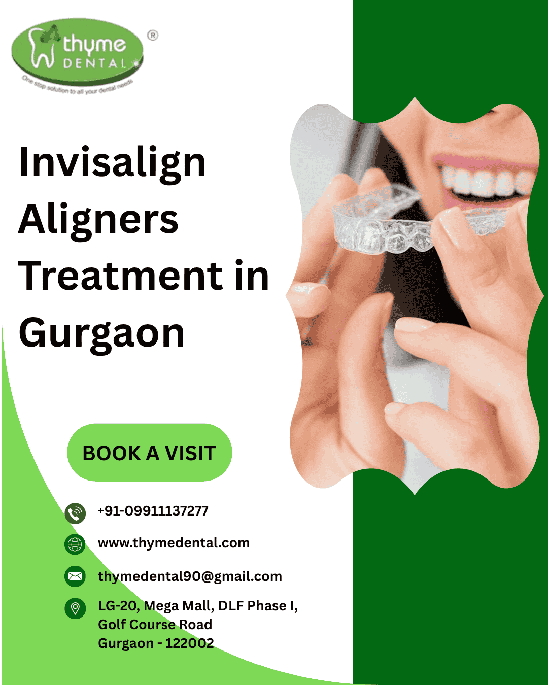Invisalign Aligners Treatment in Gurgaon | Thyme Dental