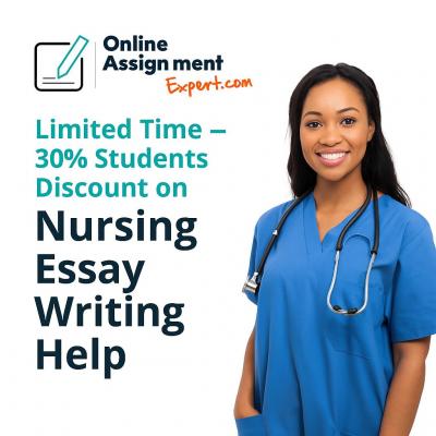 Limited Time — 30% Student Discount on Nursing Essay Writing Help